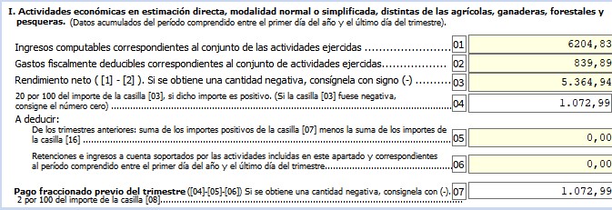 Modelo 130 Captura Renta