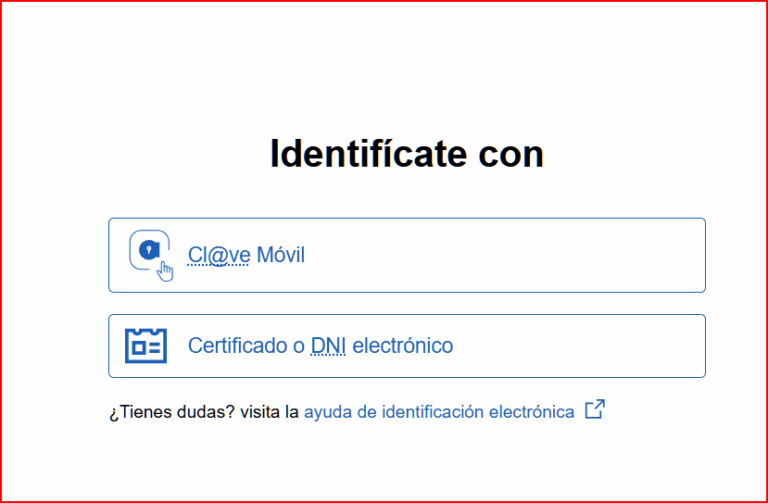 Número referencia actividad AEAT - Identifícate
